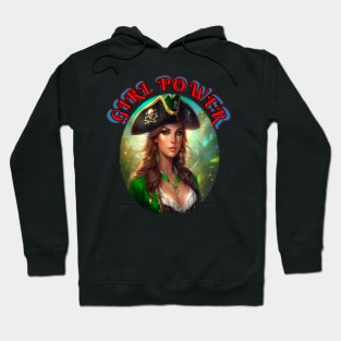 Girl power, purple pirate queen Hoodie